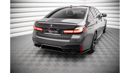 Splitter BMW 5 F90 M-Pack Tył Środkowy Gloss Black