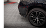 Splitter BMW X6 F16 M-Pack Tył Środkowy z Dyfuzorem Gloss Black