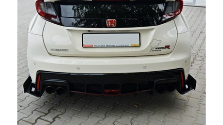 Splitter Honda Civic IX Type-R Rear Side Racing