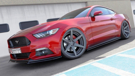 Splitter Ford Mustang VI Front Gloss Black