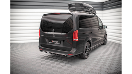 Splitter Mercedes-Benz V W447 Facelift Rear Central with Diffuser Gloss Black