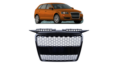 Grill Audi A3 8P Gloss Black