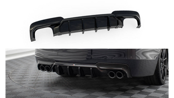 Dokładka BMW 5 F10 M-Pack Zderzak Tył v.2 Wersja z dwoma podwójnymi wydechami Gloss Black