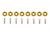 Decorative screws M6x1.0 15mm D1 Gold