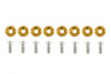 Decorative screws washers M6x1.0 15mm D1 Gold
