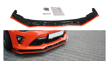 Splitter Toyota GT86 Facelift przód v.4 Gloss Black + Red
