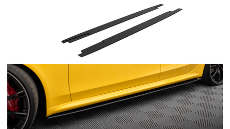 Diffuser Audi RS4 B8 Side Skirts Street Pro Black