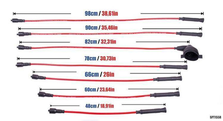 Przewody zapłonowe PowerTEC BMW 320I 525I 628CSI 735I 78-91 Niebieskie