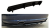 Splitter Audi S8 D3 Rear Central with vertical bars Gloss Black