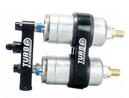 Fuel Pump Manifold 2in1 Silver