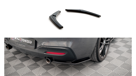 REAR SIDE SPLITTERS BMW 1 F20/F21 M-Power (FACELIFT) Gloss Black