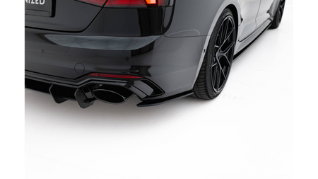Splitter Audi RS5 F5 Tył Boczne Street Pro Black-Red