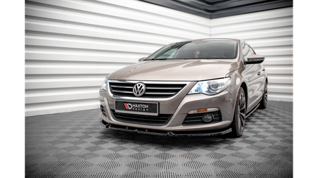 Splitter Volkswagen Passat CC Front v.3 Gloss Black