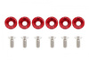 Decorative screws M8x1.25 15mm JDM Red