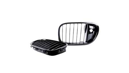 Grill BMW 7 F01 F02 F03 F04 pojedyncze żeberka Gloss Black