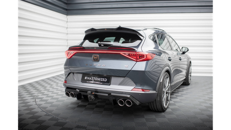 Diffuser Cupra Formentor Rear Valance v.3 + Exhaust Ends Imitation Gloss Black Chrome