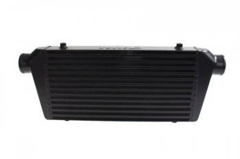 TurboWorks Intercooler 450x300x76 inlet 3" Bar and Plate Black