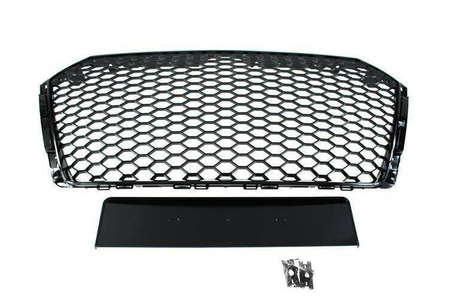 Grill Audi A4 B9 RS-Style Gloss Black PDC