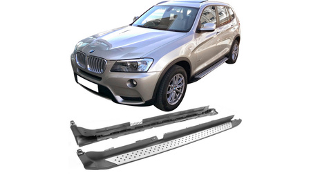 Stopnie boczne BMW X3 F25 Aluminium