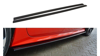 Dokładka Audi A7 C7 Facelift S-Line Progi Gloss Black