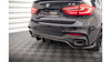 Splitter BMW X6 F16 M-Pack Tył Środkowy z Dyfuzorem Gloss Black