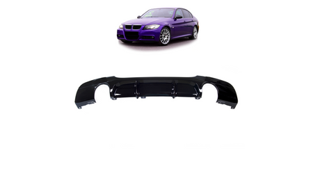 Diffuser BMW 3 E90 E91 Rear Gloss Black
