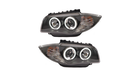 Lights BMW 1 E81 E82 E87 E88 Front CCFL Black