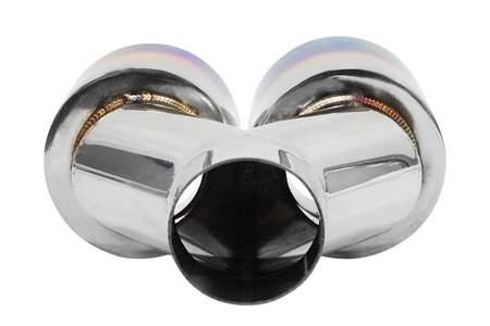 Exhaust Tip 89mmx2 enter 60mm Polished Burn Right 