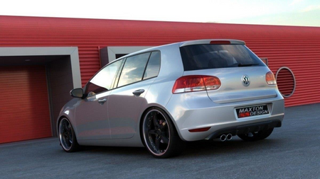 Dyfuzor Volkswagen Golf VI Tył z 1 otwór na wydech Gloss Black