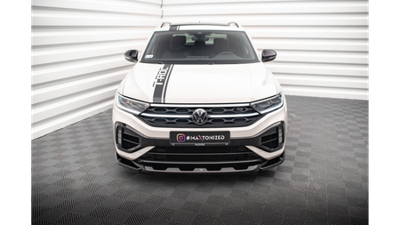 Splitter Volkswagen T-Roc Facelift R R-Line Front v.2 Gloss Black