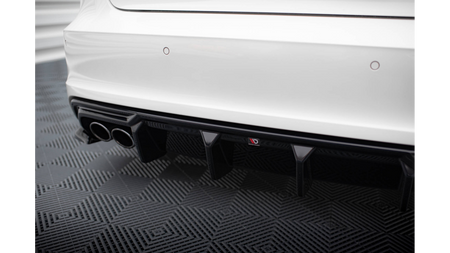 Diffuser Audi A3 S-Line 8V Rear Valance Version with double exhaust tip