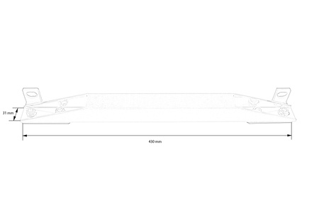 Stabiliser frame Honda Civic Integra 02-05 Silver BEAKS