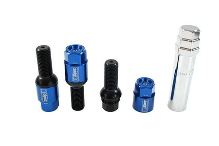 Racing bolts D1Spec Heptagon 2in1 M14x1,5 33mm Ball Blue