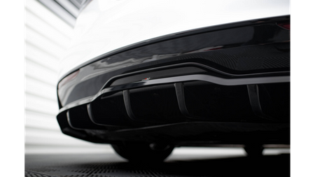 Splitter Tesla Model S Plaid I Facelift Rear Central with Diffuser v.1