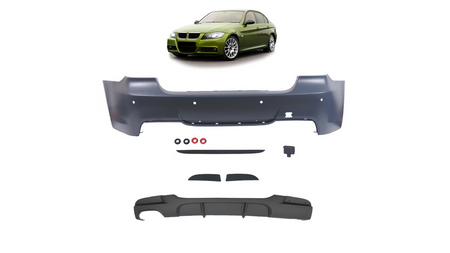 Bumper BMW 3 E90 Rear with Diffuser