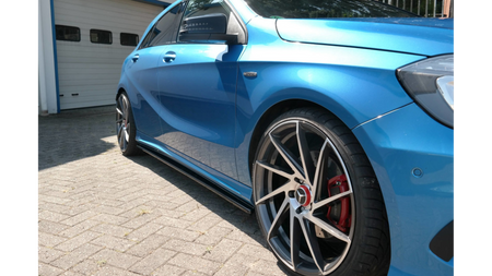 Diffuser Mercedes-Benz A W176 AMG-LINE Side Skirts Gloss Black