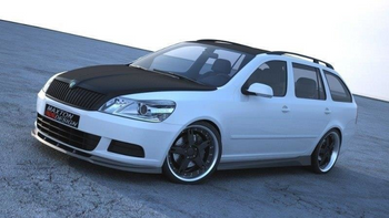 Splitter Skoda Octavia II Facelift przód Gloss Black