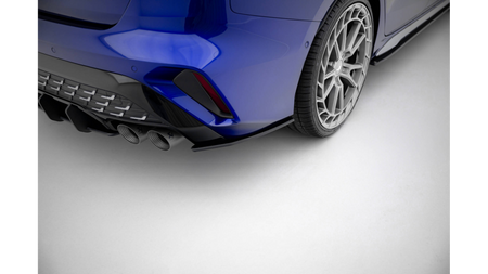 Splitter Audi S3 8Y Tył Boczne Street Pro Facelift Black-Red