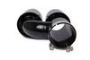 Exhaust Tip 101mmx2 enter 67mm Carbon Gloss Set