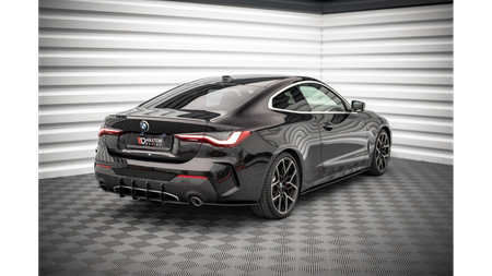 Splitter BMW 4 G22 M-Pack Rear Side Street Pro Black-Red