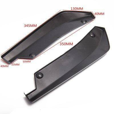 Universal Car Rear Bumper Lip Splitter Diffuser Chin Spoiler Canard Deflector Carbon