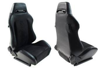 Racing seat R-LOOK PVC Black