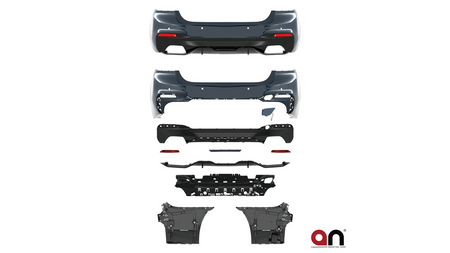 Zderzak BMW 5 G30 Tył z dyfuzorem