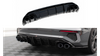 Diffuser Audi A3 8V Rear Valance + Exhaust Ends Imitation Black