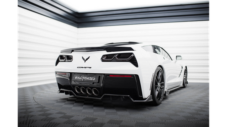 Splitter Chevrolet Corvette C7 Rear Central with Diffuser