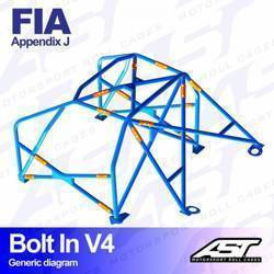 Roll Cage MITSUBISHI Lancer EVO VI 4-door Sedan BOLT IN V4