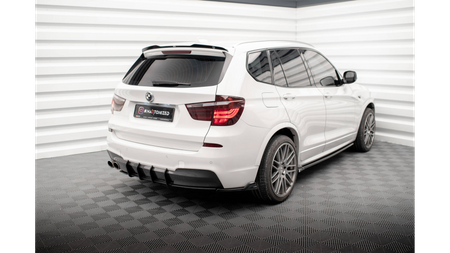 Splitter BMW X3 F25 M-Pack Tył Boczne Gloss Black