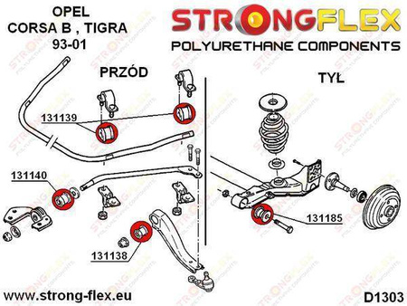 Front wishbone inner bush