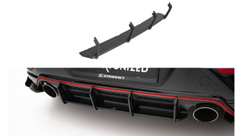 Dyfuzor Hyundai Veloster N Mk2 Tył Street Pro Red