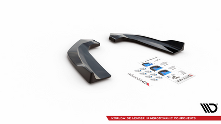 Splitter Ford Escape III ST-Line Tył Boczne Gloss Black